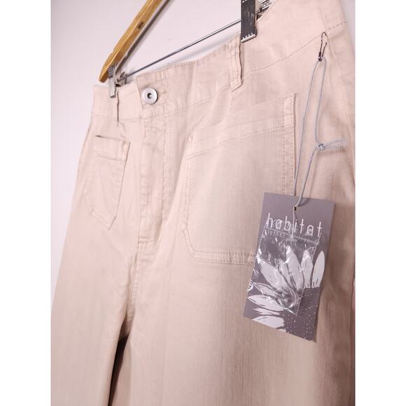 Habitat Clothes to Live In Oatmeal Wide Leg Pants – Size 14, NWT - Picture 15 of 15
